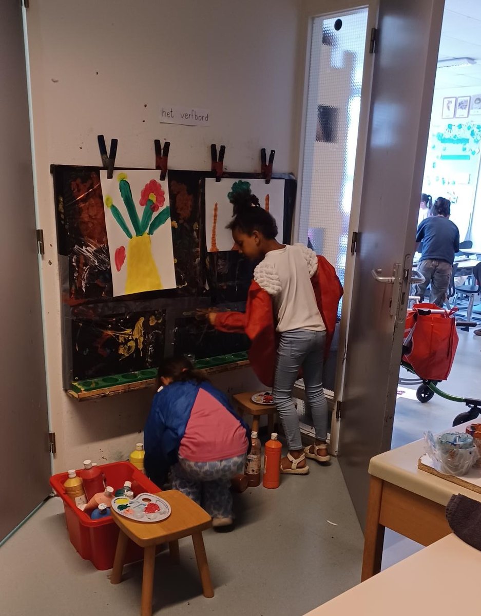 Schilderbord in groep 3