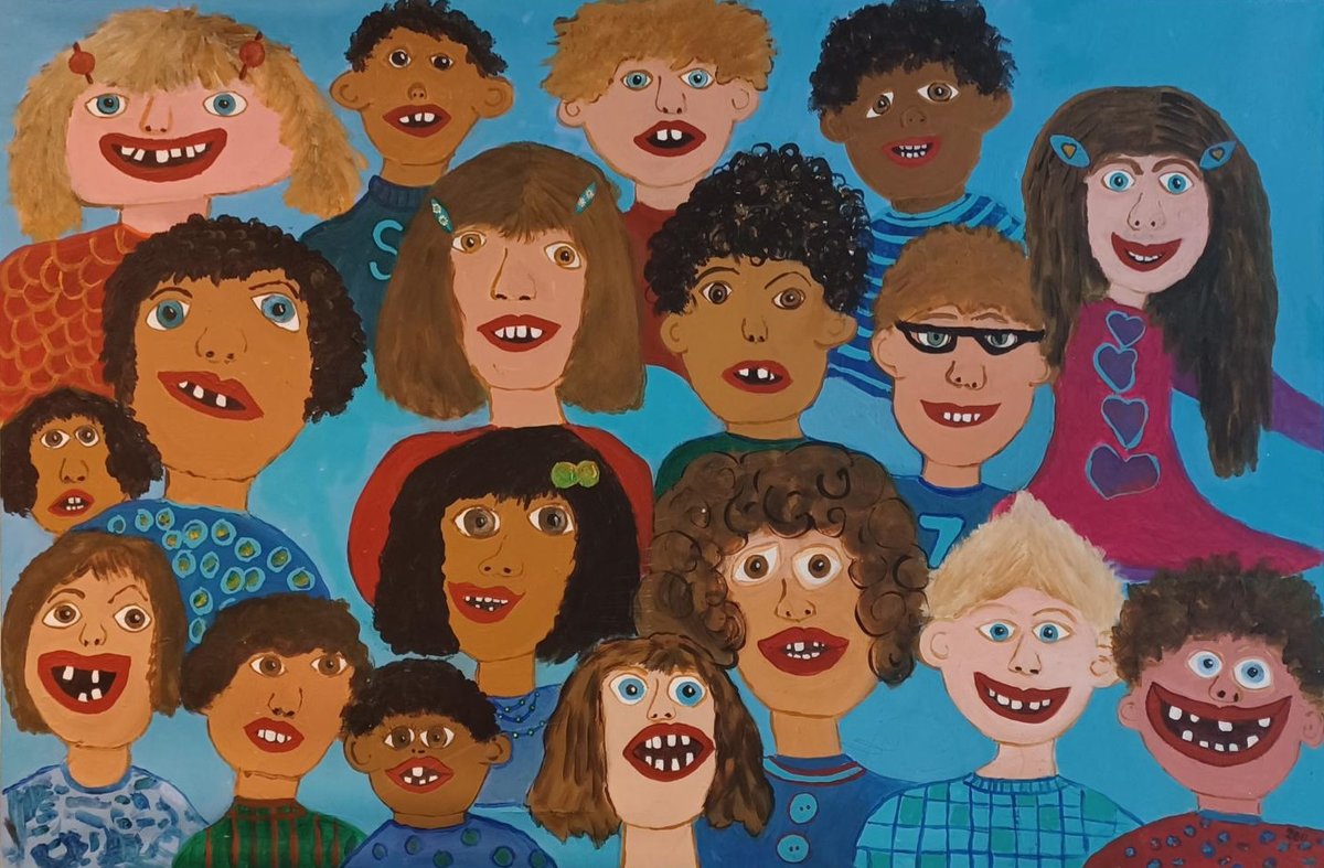 Tekening groepsportret